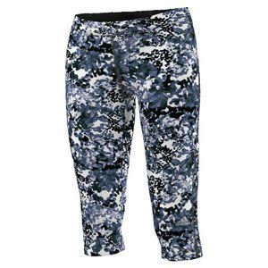 Adidas Techfit Print Crop - Blue Black White S